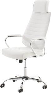 Sedia direzionale - Comoda sedia da ufficio - Insolita Pelle finta | Colore: Bianco