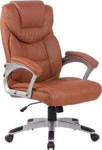 Sedia ergonomica per ufficio - Sedia da ufficio - Girevole e inclinabile per un comfort ottimale | Colore: marrone chiaro