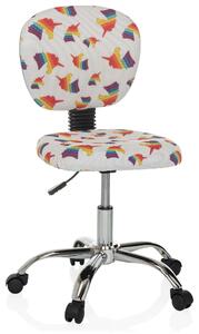 Hjh OFFICE sedia girevole KID BUBBLE sedia da scrivania per bambini regolabile in altezza senza braccioli tessuto