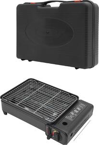 Barbecue a gas, design portatile, alta efficienza, nero