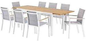 Set da pranzo da giardino - Tavolo allungabile + sedie - DININGLOUNA