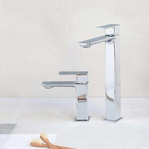 Miscelatore monocomando alto per lavabo CUBO in 2 colori