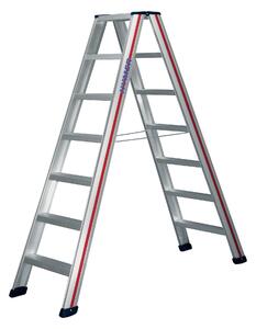 Scaletta Hymer, accesso bilaterale, 2x5 gradini, altezza di abbassamento 1,15 m, altezza di sbraccio 2,67 m, peso 6,9 kg