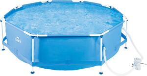 Piscina CRIVIT con struttura in metallo, Ø 300 x H 76 cm, incl. pompa filtro max. 4.383 litri