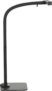 BELIANI Lampada da tavolo a LED in materiale sintetico alluminio nero con sensore di oscuramento e 3 colori di illuminazione per ufficio e studio