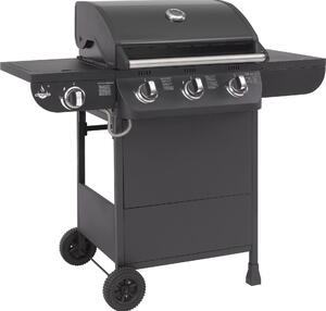 Barbecue a gas El Fuego Columbus 3+1 AY0562 nero con bruciatore laterale
