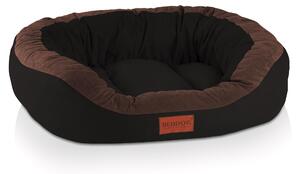 Cuccia per cani BedDog PRINS PREMIUM in resistente tessuto Alicante, BLACK-FIELD (nero/marrone), L