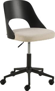 Sedia da ufficio Lucy in tessuto beige