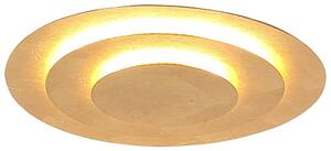 Lampada da soffitto a LED, metallo oro, rotonda, bianco caldo, D 49 cm