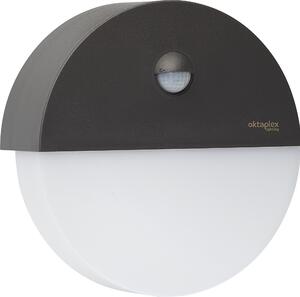 Oktaplex applique da esterno con rilevatore di movimento 3000K bianco caldo 10W lampada da esterno IP54 230V antracite
