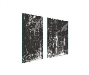 Piastre copri fornelli 2 pezzi 75x52 Copri piano cottura in Vetroceramica tagliere in vetro pezzo nero