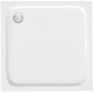 Piatto doccia acrilico Rea Belmond White 80x80 Chrome