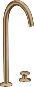 Hansgrohe AXOR One Miscelatore per lavabo a 2 fori Select 260 con scarico push-open, sporgenza 165 mm, 48060140