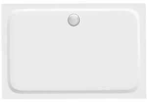 Piatto doccia acrilico Rea Belmond White 80x100 Chrome