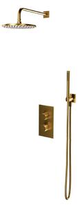 Omnires CONTOUR SYSCT11GLB Set doccia da incasso con miscelatore termostatico, dorato