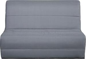 BZ DUNLOPILLO panca trasformabile - 2 posti - Tessuto grigio - L 140 x H 94 x P 55 cm - PERLA