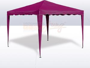 Gazebo da giardino pieghevole 3x3 m, bordeaux