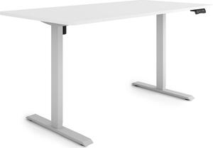 ESMART Germany ETX-121GW 160 x 80 cm Bianco Scrivania ergonomica sit-stand Regolabile elettricamente in altezza in modo continuo 73,5 - 123,5 cm 3x memoria Promemoria attività Soft-Start/Stop Montaggio rapido