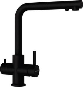 Miscelatore da cucina Schock Vitus / miscelatore a tre vie (bocca estraibile) Puro (nero)