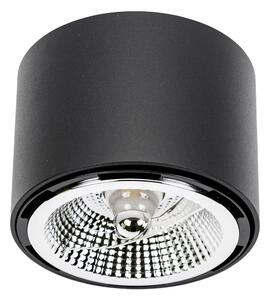 Faretto da soffitto nero D-120mm AR111 GU10 IP20 rotondo