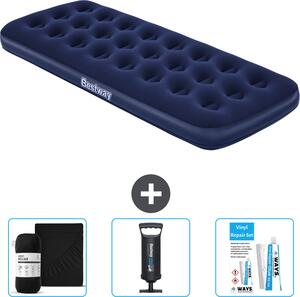 Materasso gonfiabile Bestway - 1 persona - 76 x 185 x 22 cm - Blu - Accessori inclusi