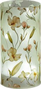 Lampada da tavolo decorativa a LED Blütentraum cilindrica H. 16 cm satinata Formano F26