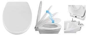 Sedile della toilette HI con sgancio rapido e chiusura soft-close