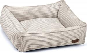 Progettato da Lotte. Cuccia per animali domestici a forma di cuscino, da interno, per cani, colore grigio, forma rettangolare, in velluto