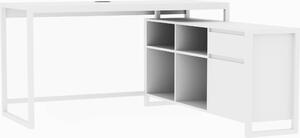 Scrivania angolare finori Denver 37A bianca / decorazione Artisan Oak Soluzione angolare HxLxP 75x139x139 cm, colore: bianco