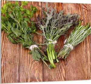 PIATTO IN VETRO PER CUCINA 65x60 Rosmarino