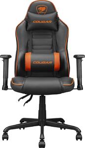Sedia da gioco Cougar Fusion S Nero Nero/Arancione