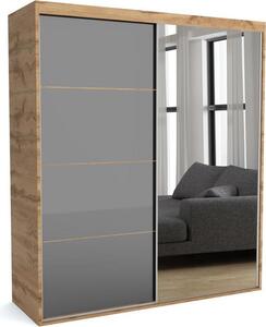 Tappeto FURNLUX Grigio e Marrone 180cm / Colore principale: Grigio / Dimensioni: 180 x 60 x 205 cm