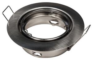 Faretto da incasso Faretto da incasso McShine "ER-87", acciaio inox spazzolato, Ø87 mm, orientabile