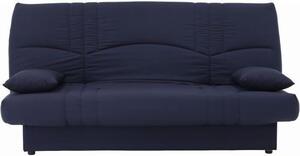Divano letto 3 posti - Tessuto blu scuro - Stile moderno - Larghezza 190 cm x Profondità 92 cm