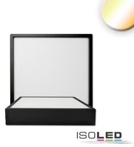Plafoniera LED PRO nera, 8W, angolare, 120x120mm, ColorSwitch 2700|3000|4000K, dimmerabile