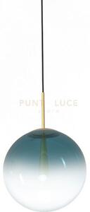 Eva-45 p lampadario a sospensione in vetro 1 luce petrolio d.45cm c