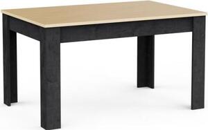 Tavolo da pranzo fisso - KENT - Rovere filato / Sidewalk - Rettangolare - 4 / 6 persone - 140 x 90 x 77 cm - DEMEYERE