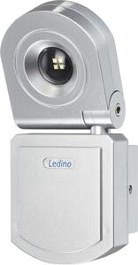 Ledino Steglitz, faretto da esterno, argento, alluminio, IP54, resistente agli schizzi, / GS