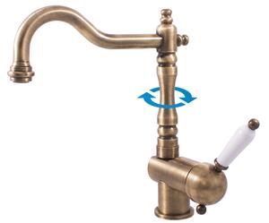 Miscelatore per lavello LABE - OLD BRASS, Colore: old brass, Dimensione: 1/2'' (L508.5/8SM)