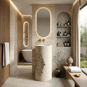 Lavabo monolitico REA Travena Round
