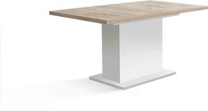 Tavolo da pranzo - ELARA - Allungabile - Rettangolare - Rovere / Bianco opaco - 8 persone - 160-200 x 90 x 76 cm