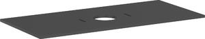 Hansgrohe Xilesa E Console avec découpe au centre pour lavabo à poser sans trou de robinetterie, 1180x550x16mm, 54277760, 54277760