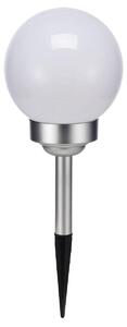 Lampada solare a LED sferica, diametro circa 15 cm