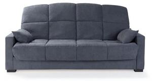Divano letto 3 posti – tessuto grigio – materasso da 17 cm – dimensioni 223 x 96 x 103 cm – modello MEGAN