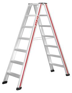 Scaletta Hymer, accesso bilaterale, 2x7 gradini, altezza di abbassamento 1,60 m, altezza di sbraccio 3,14 m, peso 9,5 kg