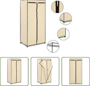 The Living Store Stendibiancheria Creme 75×50×160 cm