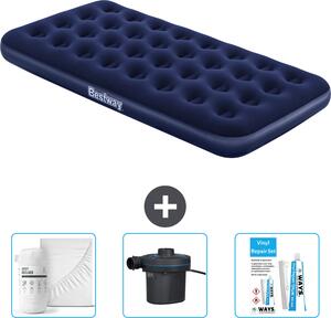 Materasso gonfiabile Bestway - 1 persona - 99 x 188 x 22 cm - Blu - Accessori inclusi