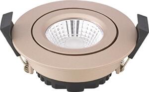 SIGOR Lampada da incasso Diled 6W 310 lm 2700-2100 K Champagne, dimmerabile a 36°