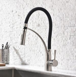 Rubinetto da cucina, 44 cm, oro, bocca girevole a 360°, Pelican Chrome