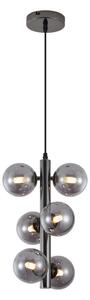 Wofi 6014-605W - Lampadario LED a sospensione con filo VILLA 6xG9/3W/230V nero